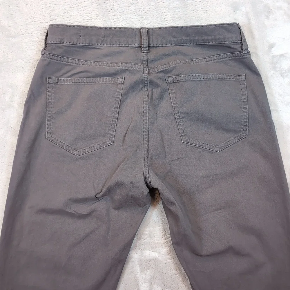 Flint and‎ Tinder 365 Pants Mens 31x32 (31x31) Gray Slim Fit Chino Five Pocket